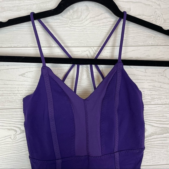 Lululemon Purple Strappy Tank Top Size 4 - Picture 2 of 5